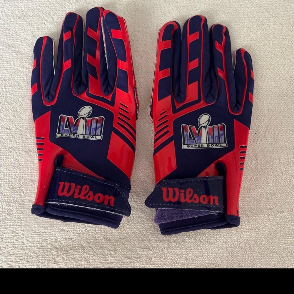 Youth Wilson Super Bowl LVIII gloves